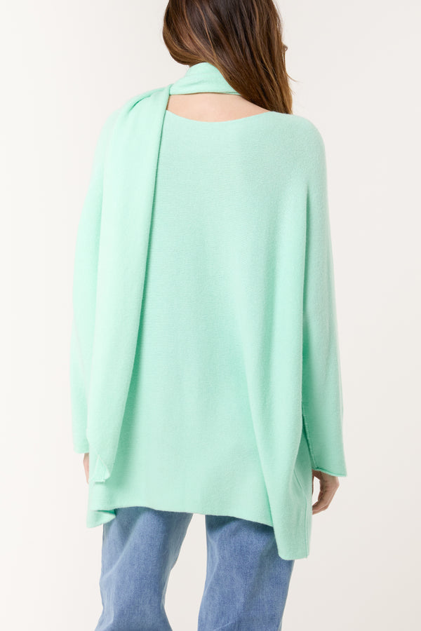 Qed London Soft Touch Jumper & Matching Scarf