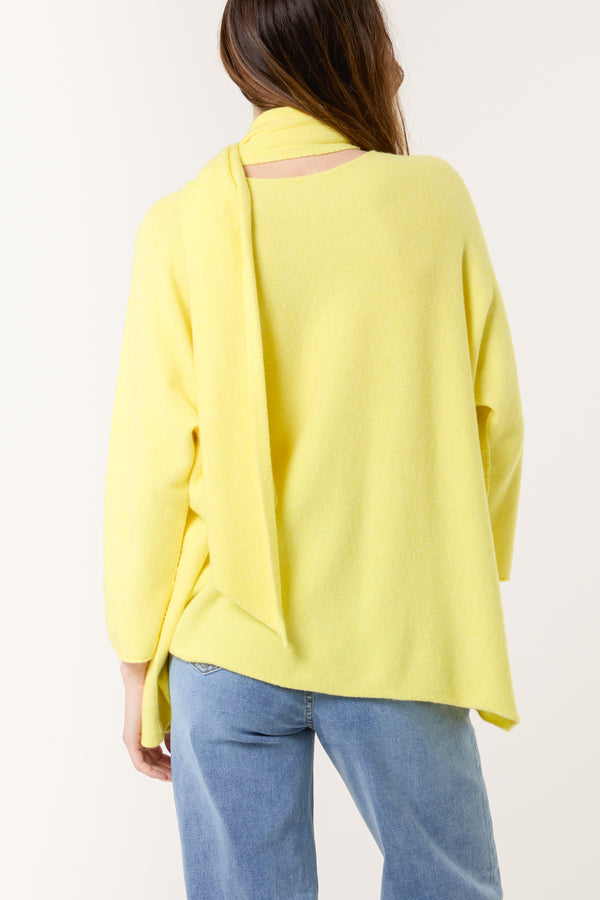 Qed London Soft Touch Jumper & Matching Scarf