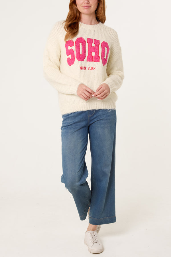 Qed London Soho Knit Crew Jumper