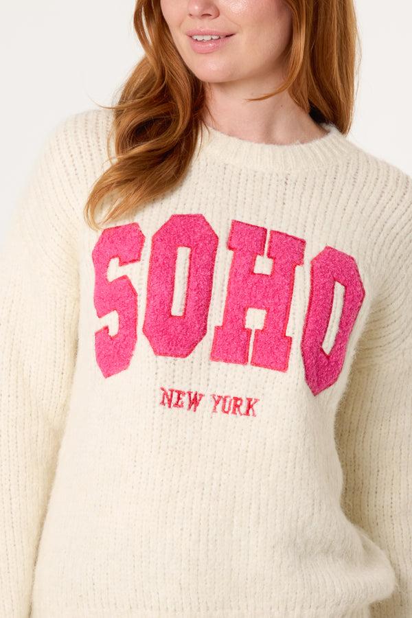 Qed London Soho Knit Crew Jumper