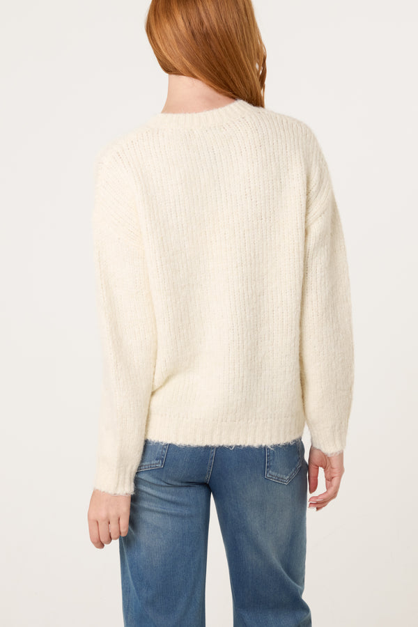 Qed London Soho Knit Crew Jumper