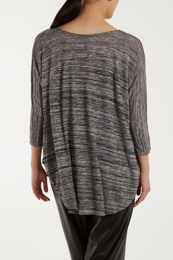 Qed London Space Dye Round Hem Tunic