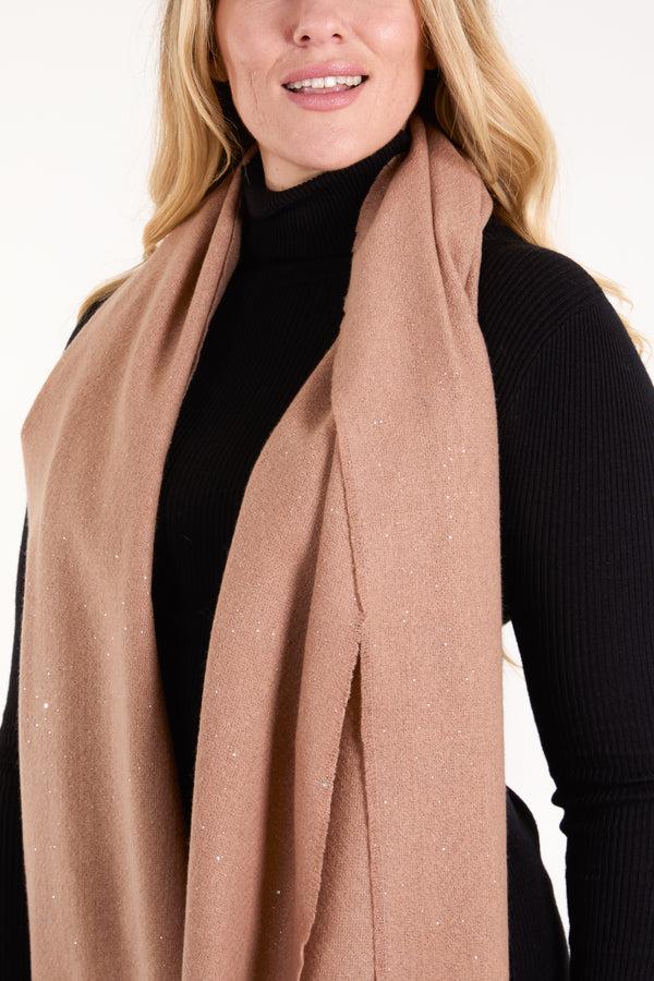 Qed London Sparkly Tassel Scarf