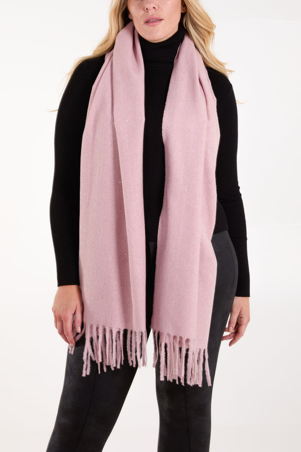 Qed London Sparkly Tassel Scarf