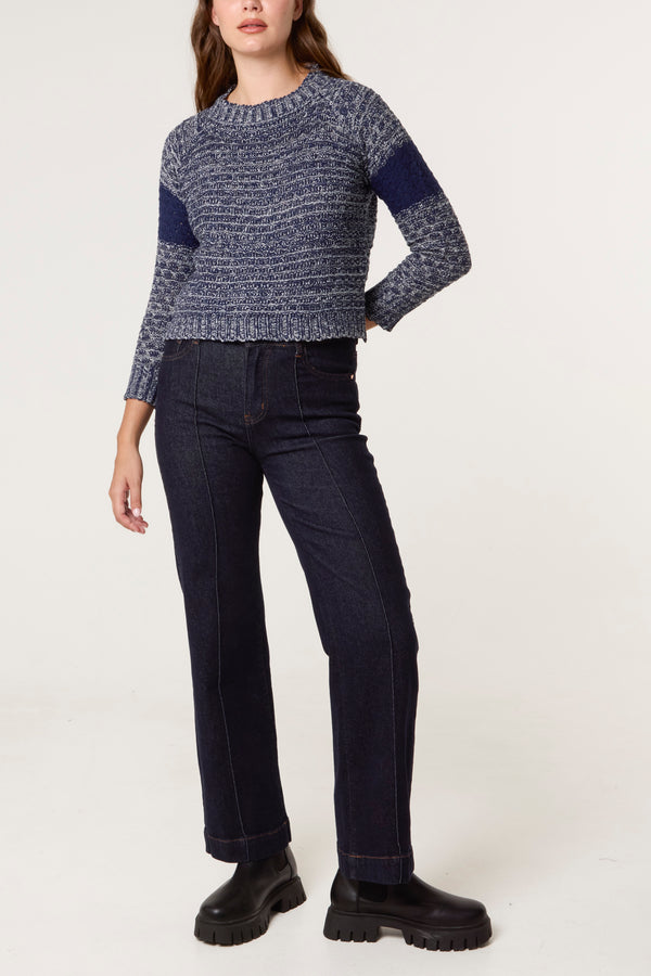 Qed London Speckled Knit Jumper