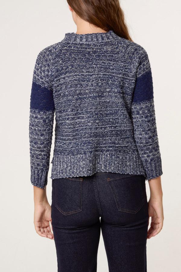 Qed London Speckled Knit Jumper
