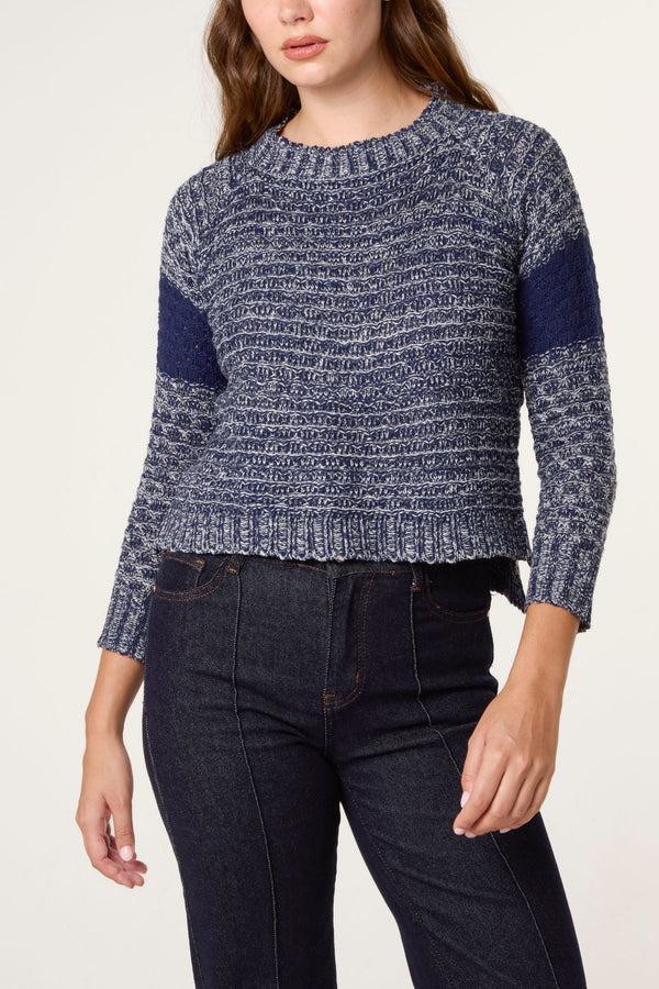 qed london Speckled Knit Jumper
