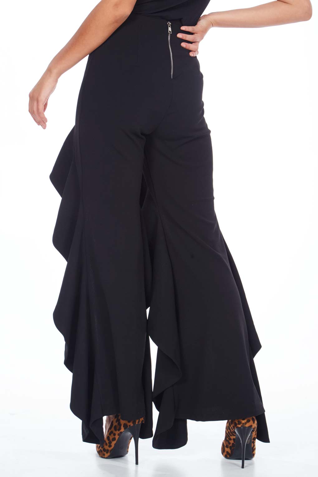 Qed London Split Front Mermaid Trousers