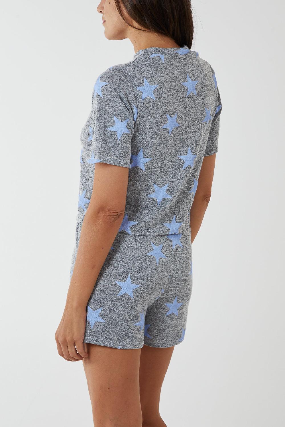 Qed London Star Tee & Shorts Lounge Set