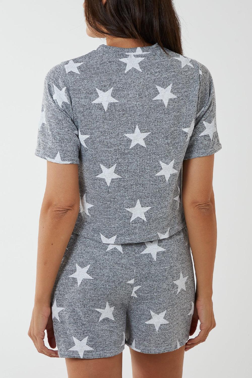 Qed London Star Tee & Shorts Lounge Set
