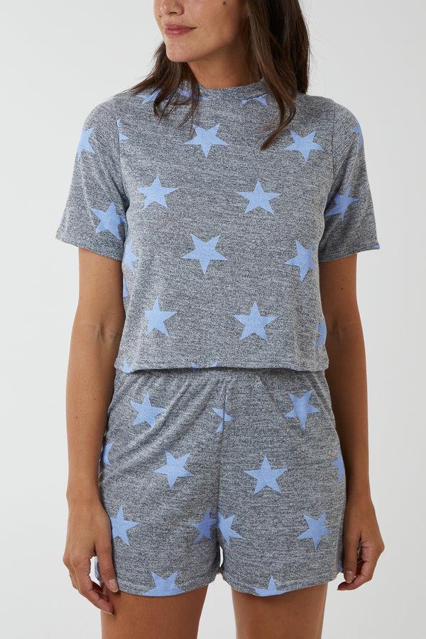 qed london Star Tee & Shorts Lounge Set