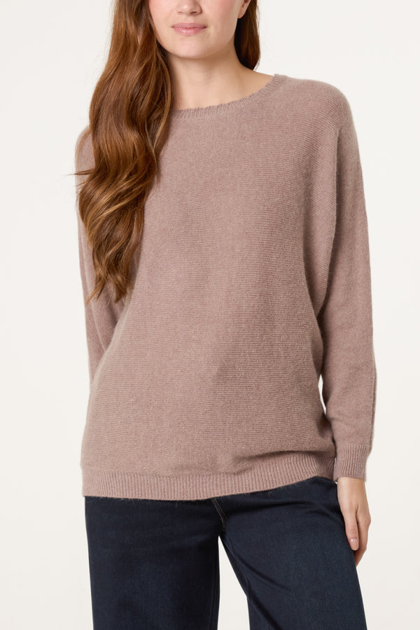 qed london Stone Scallop Neck Knit Jumper