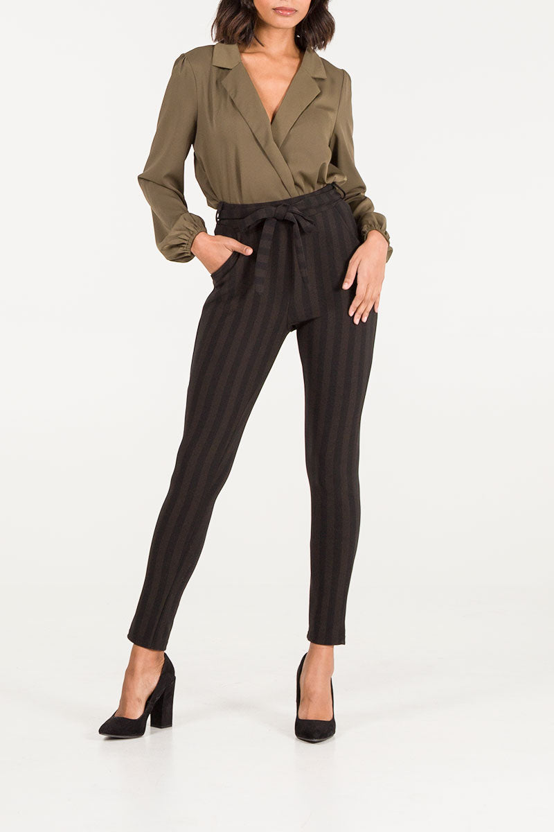 qed london Stripe Trousers