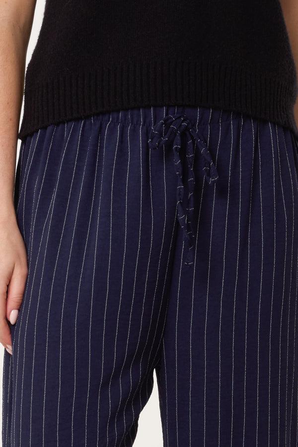 Qed London Striped Wide Leg Trousers