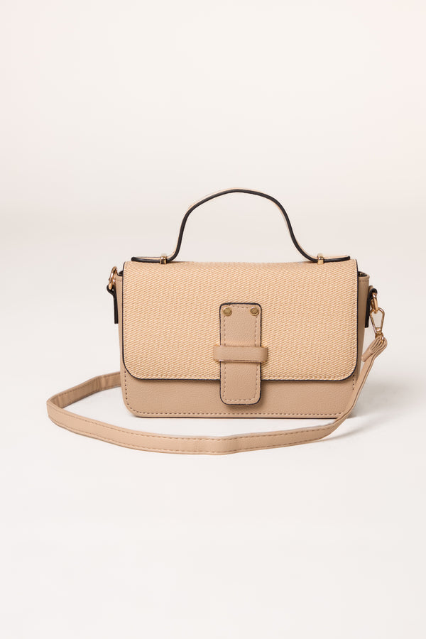 qed london Structured Crossbody Bag w Pouch