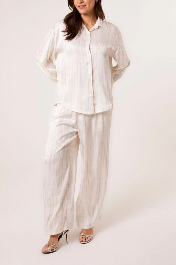 Qed London Subtle Striped Long-Sleeve Shirt