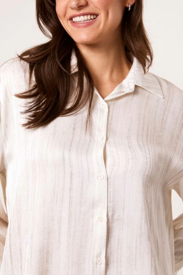 Qed London Subtle Striped Long-Sleeve Shirt