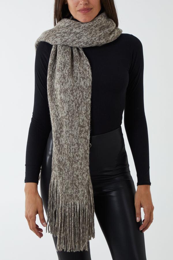 qed london Super Soft Tassel Oversized Scarf