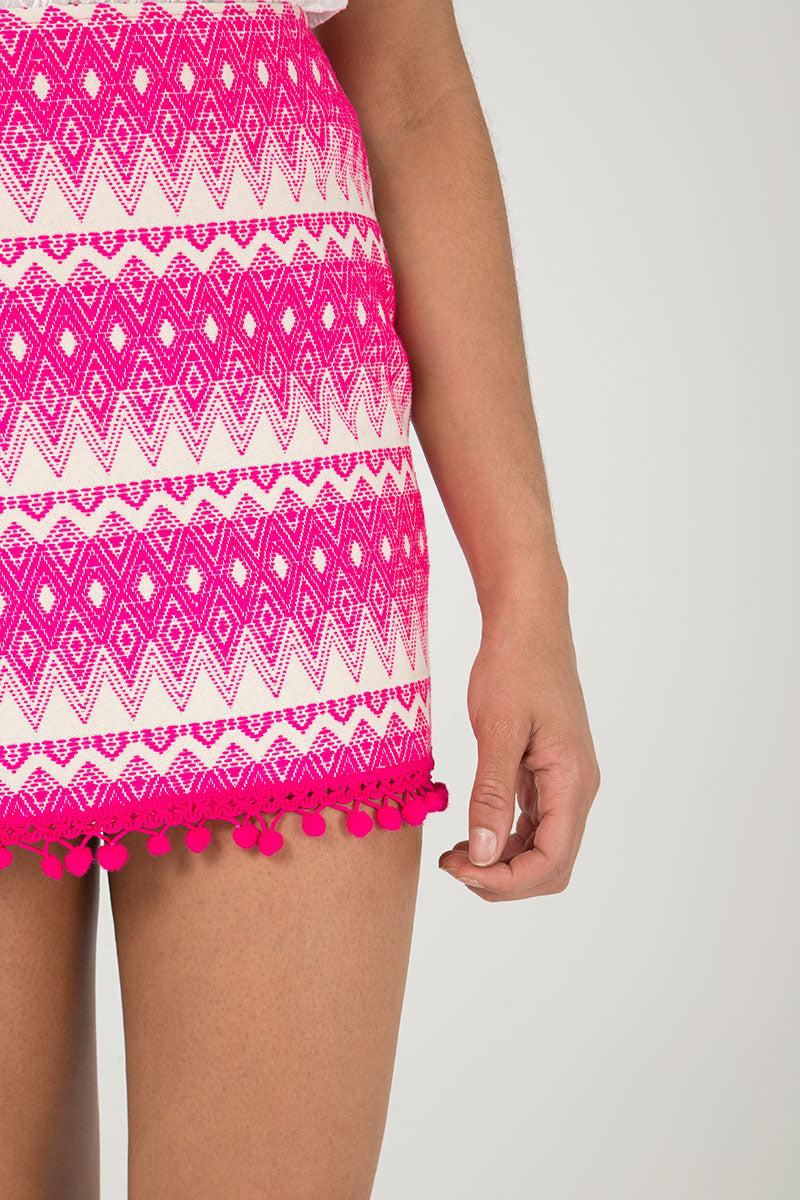 Qed London Tapestry Mini Skirt
