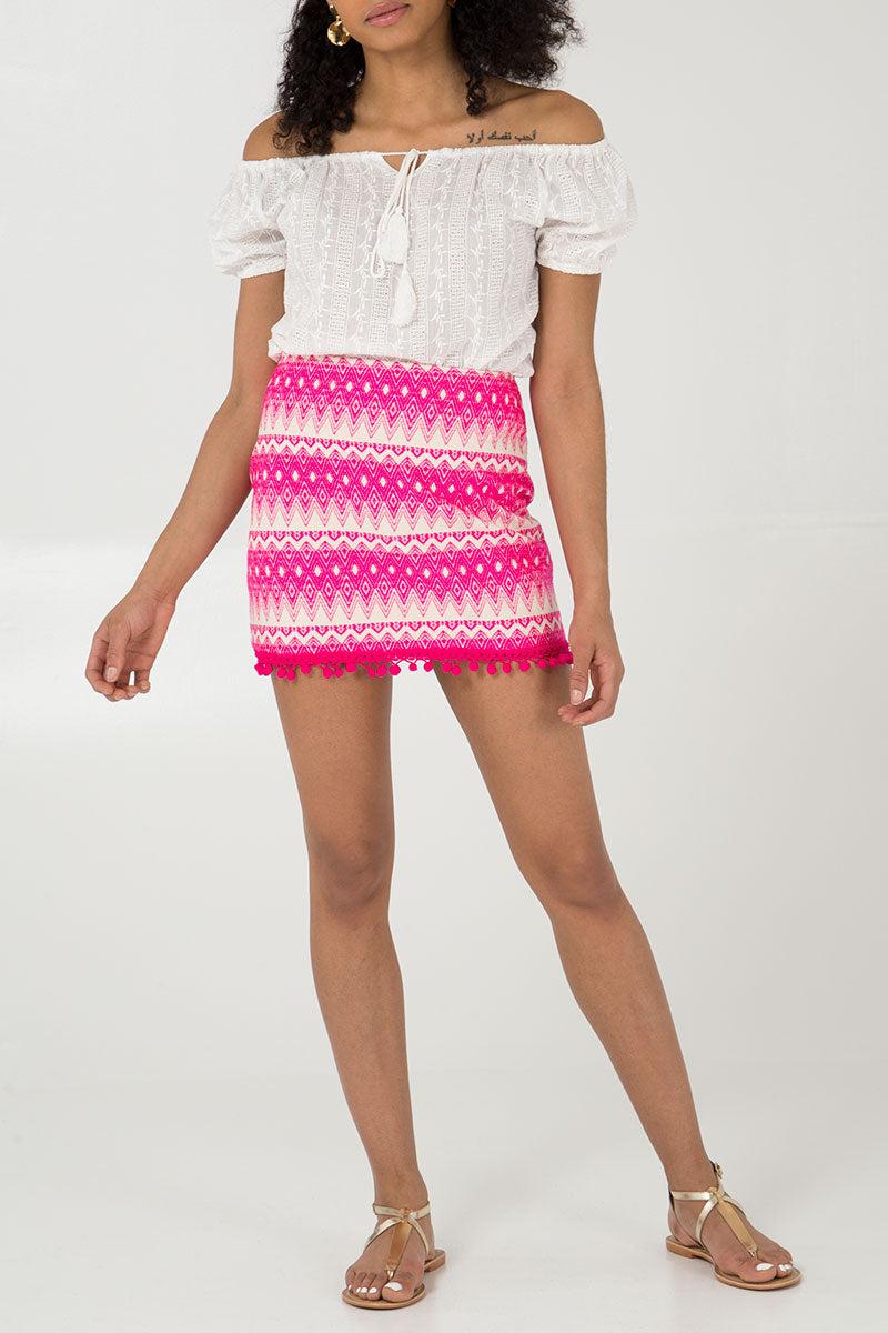 qed london Tapestry Mini Skirt
