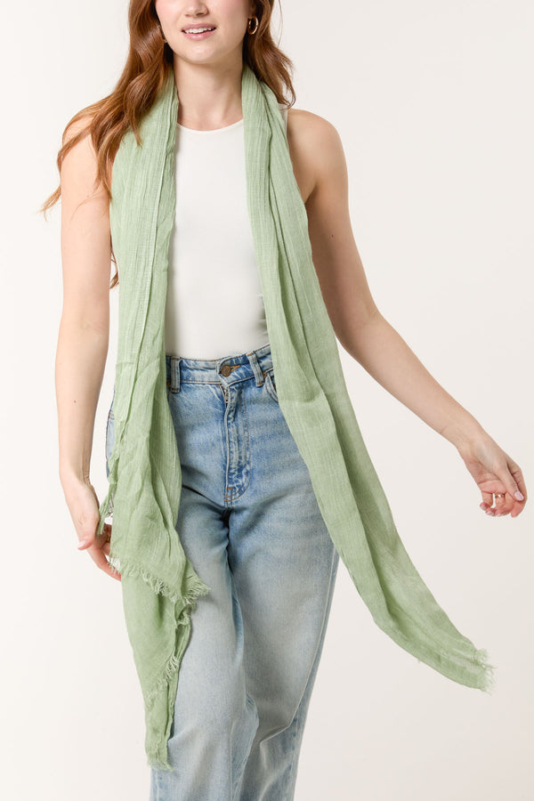 Qed London Textured Lightweight Scarf
