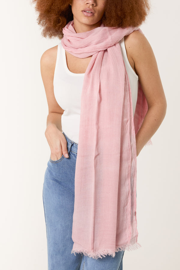 Qed London Textured Lightweight Scarf
