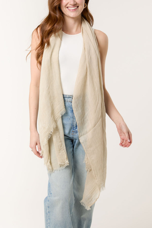 qed london Textured Lightweight Scarf