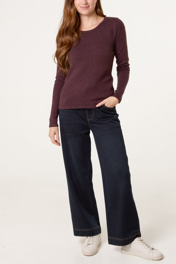 Qed London Thick Edge Round Neck Jumper