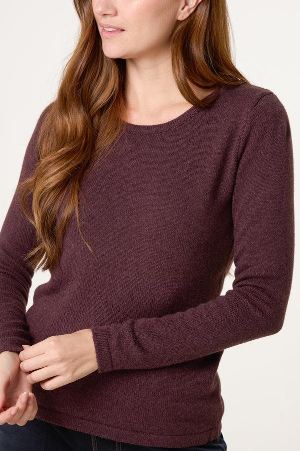 Qed London Thick Edge Round Neck Jumper