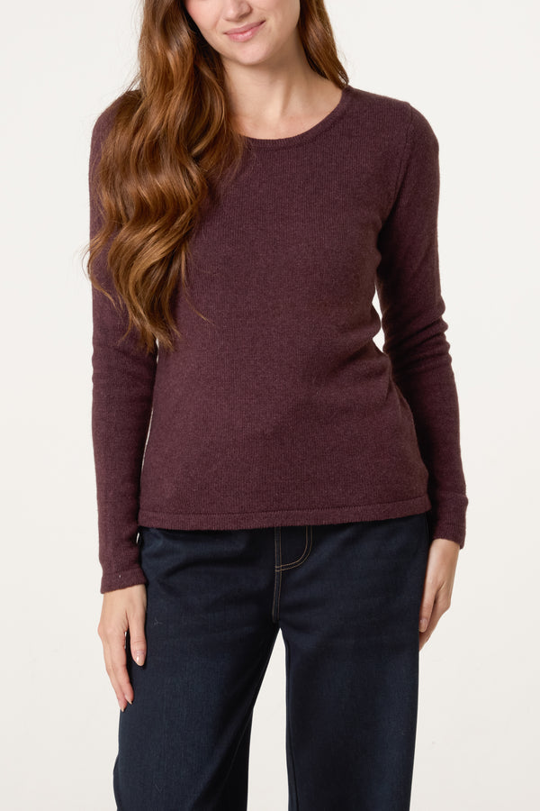 qed london Thick Edge Round Neck Jumper