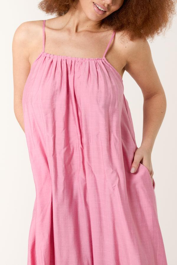 Qed London Tie-Back Cami Maxi Dress