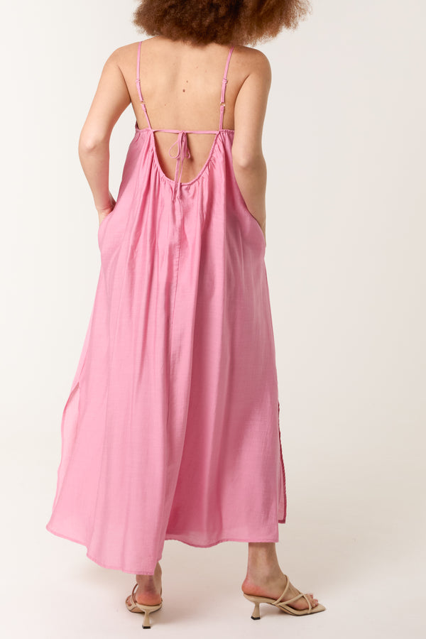 Qed London Tie-Back Cami Maxi Dress