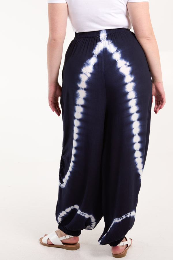 Qed London Tie Dye Ruched Harem Trouser