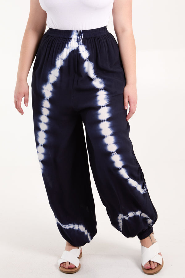 Qed London Tie Dye Ruched Harem Trouser
