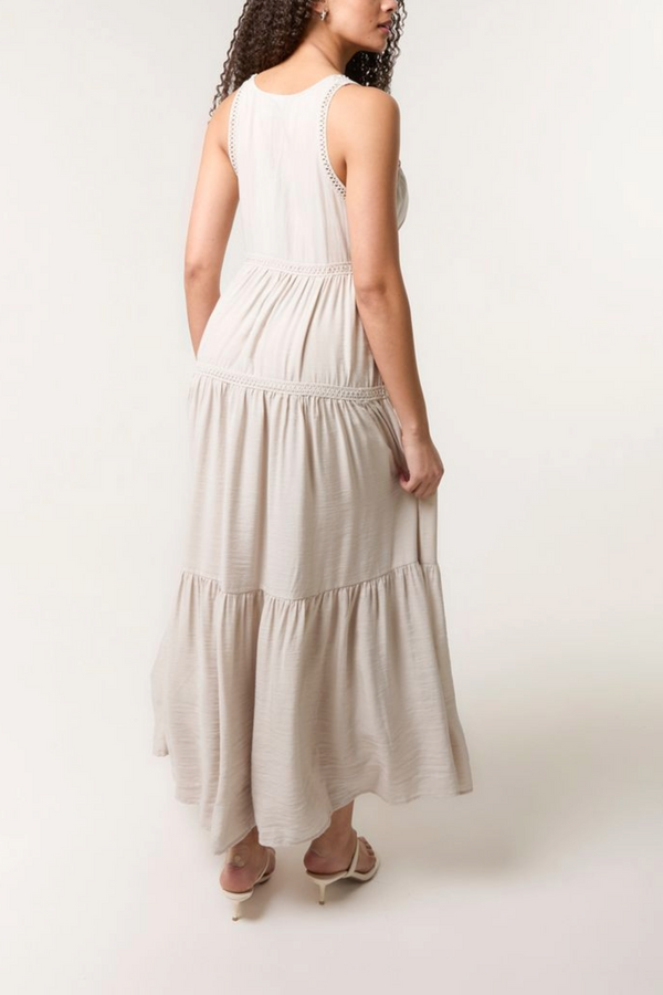 Qed London Tiered Grecian Maxi Dress