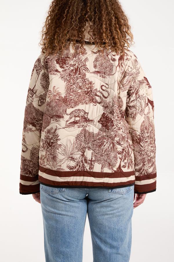 Qed London Toile Du Jouy Padded Jacket