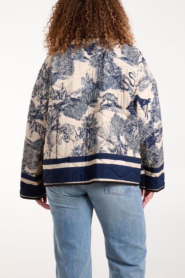 Qed London Toile Du Jouy Padded Jacket