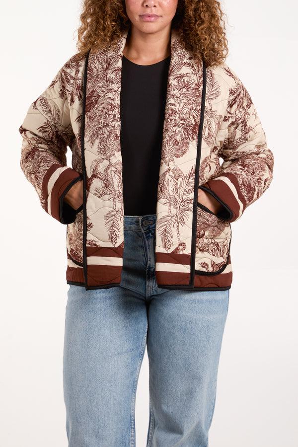 qed london Toile Du Jouy Padded Jacket