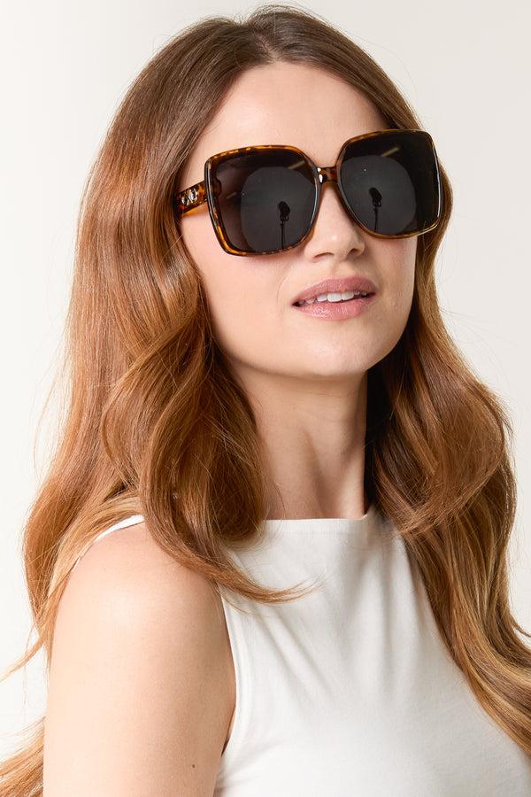 Qed London Tortoiseshell Frame Sunglasses