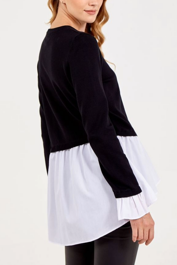 Qed London Two In One Shirt & Jumper