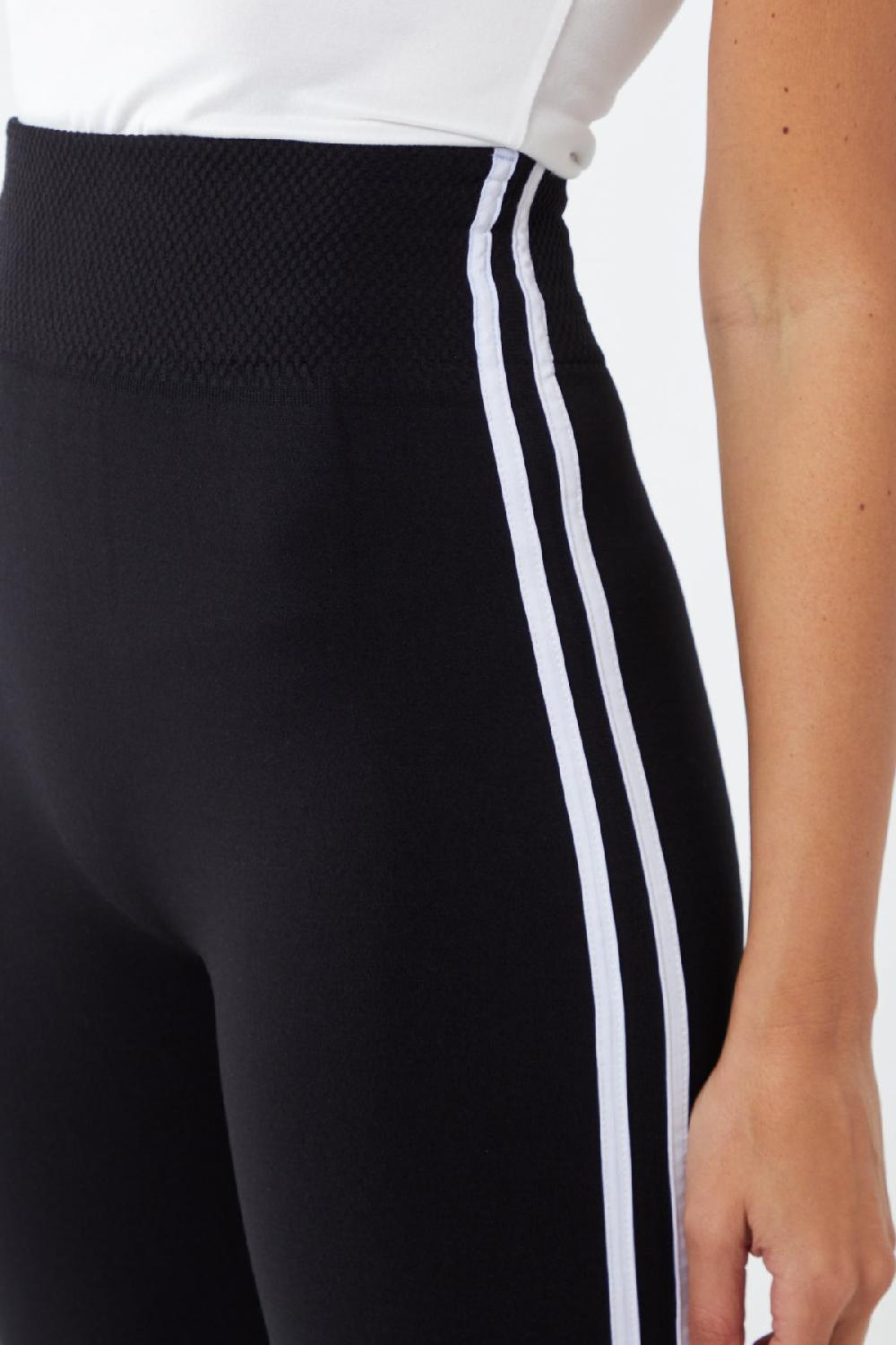 Qed London Two Side Stripe Fleece Lined Legging