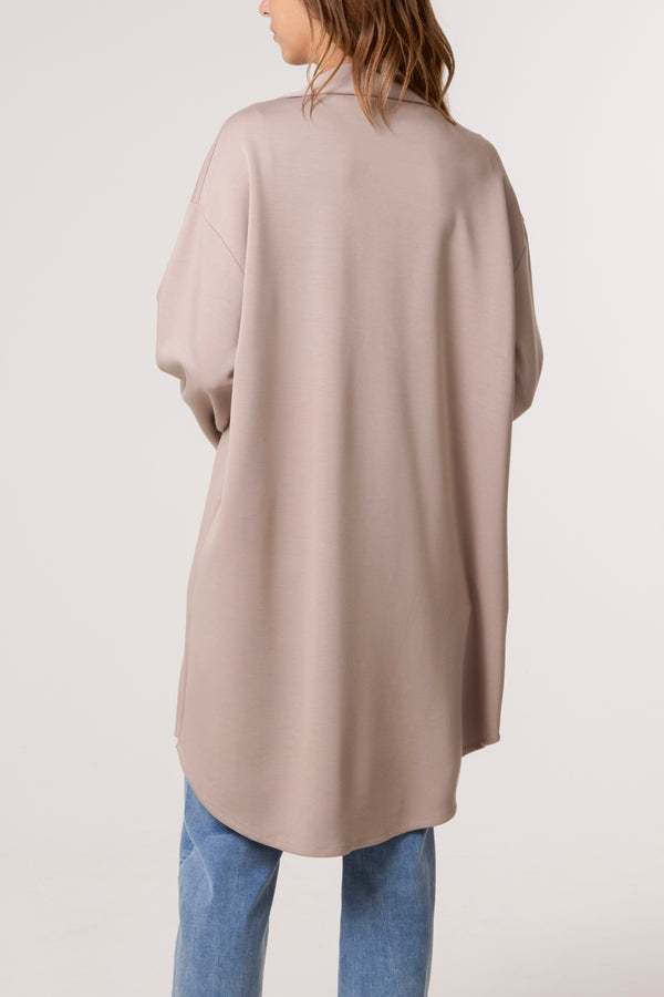 Qed London Utility Pockets Jersey Shacket