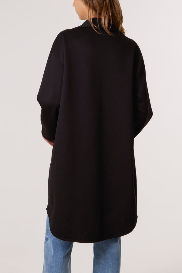 Qed London Utility Pockets Jersey Shacket