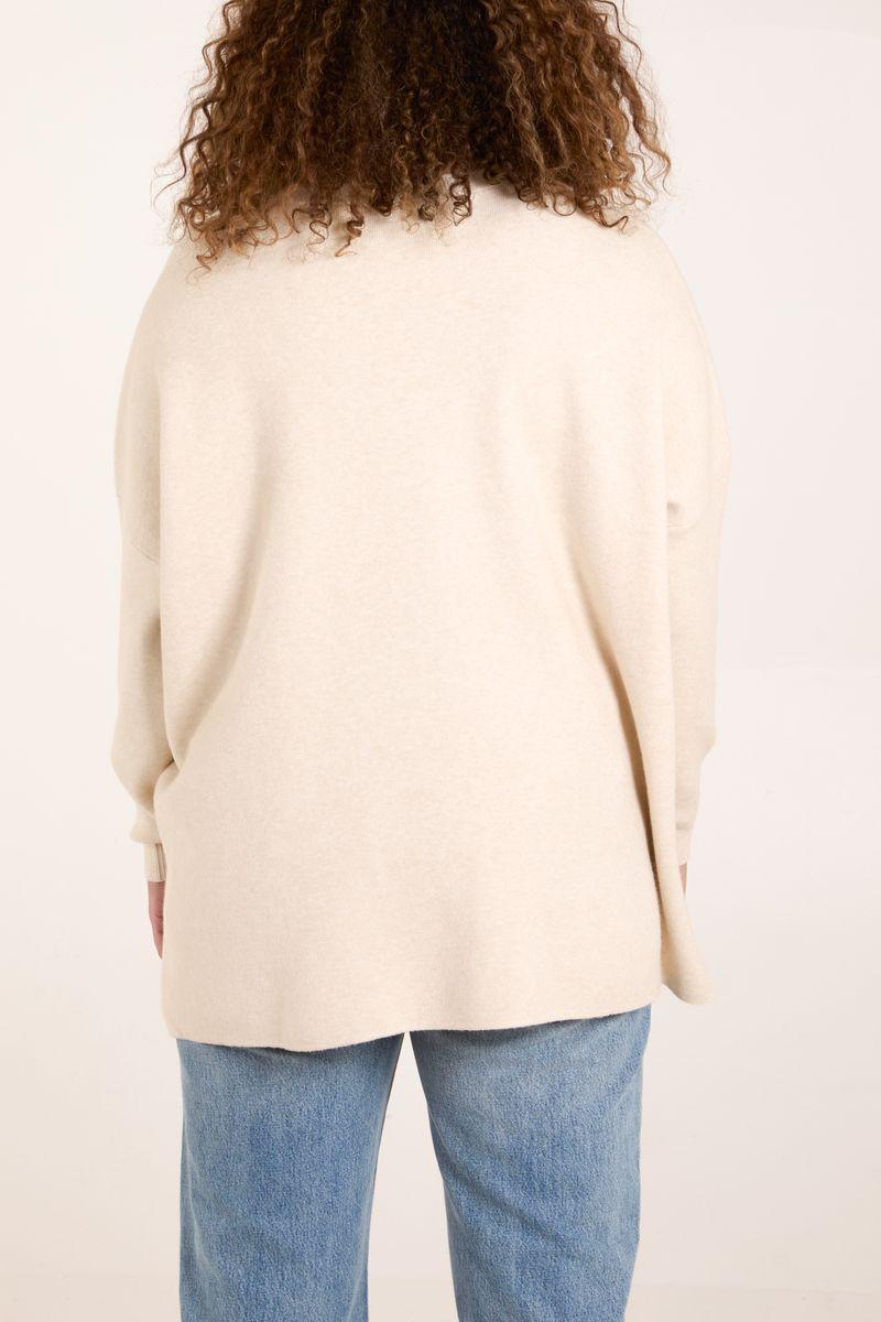Qed London V Neck Embellished Pocket Jumper