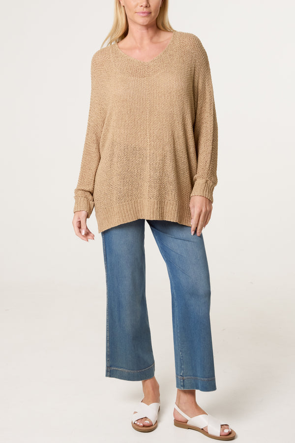 Qed London V-Neck Knit Jumper