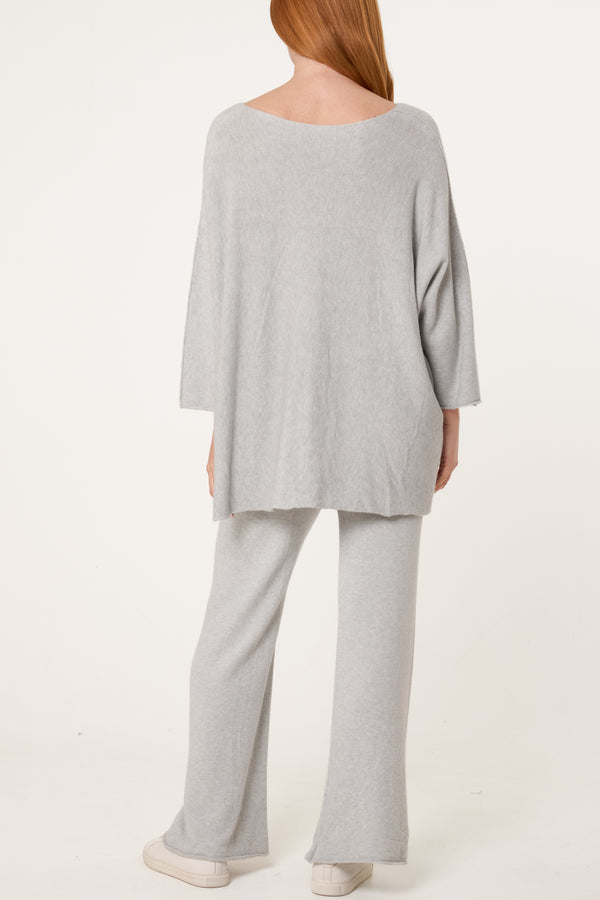 Qed London V-Neck Soft Touch Lounge Set