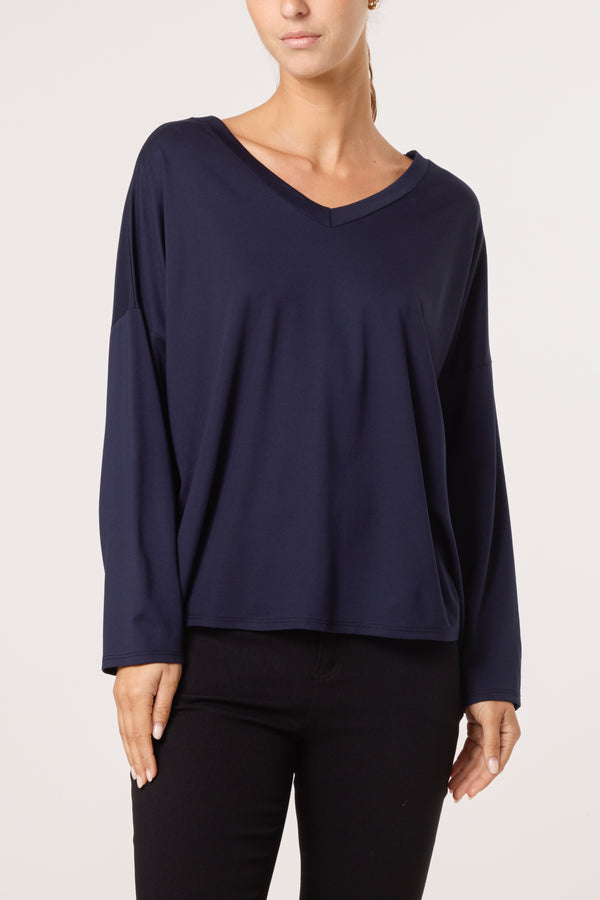 Qed London V-Neck Soft Touch Sweatshirt