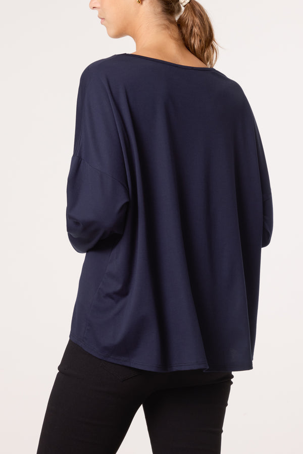 Qed London V-Neck Soft Touch Sweatshirt