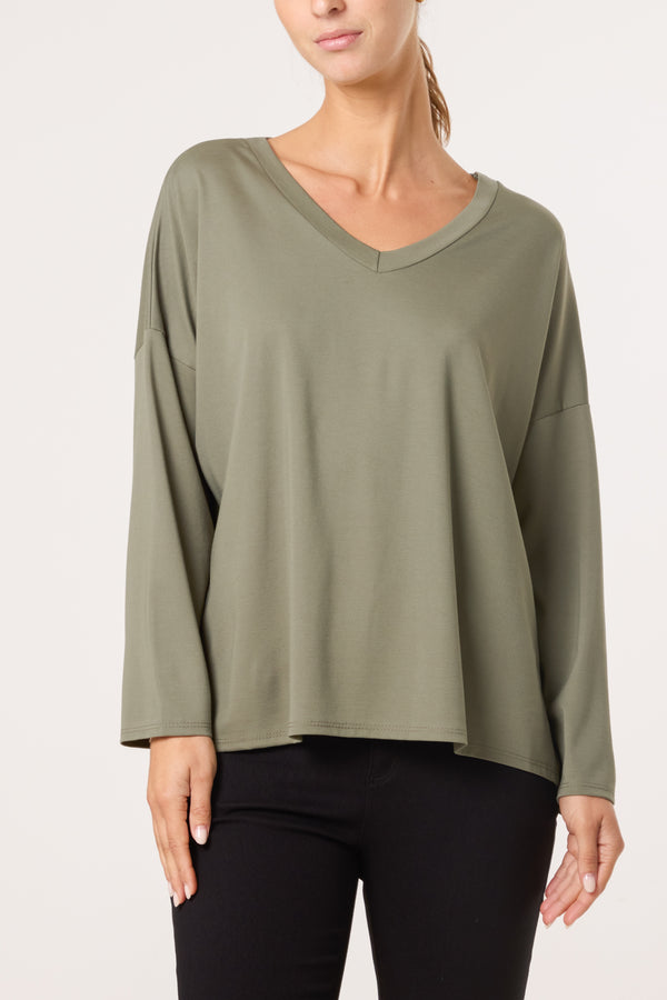 Qed London V-Neck Soft Touch Sweatshirt