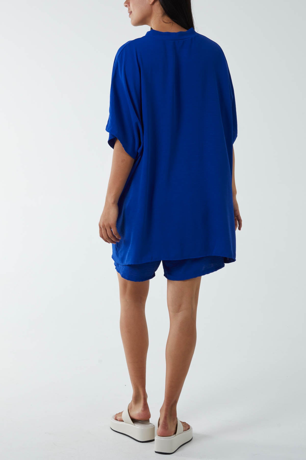 Qed London V-Neck Top And Shorts Co-ord Set